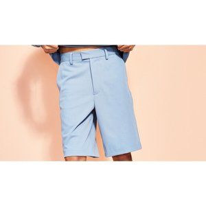 Royalty by Maluma Knee Length Men's Flat Front Shorts 34 NWT Blue II315AFA